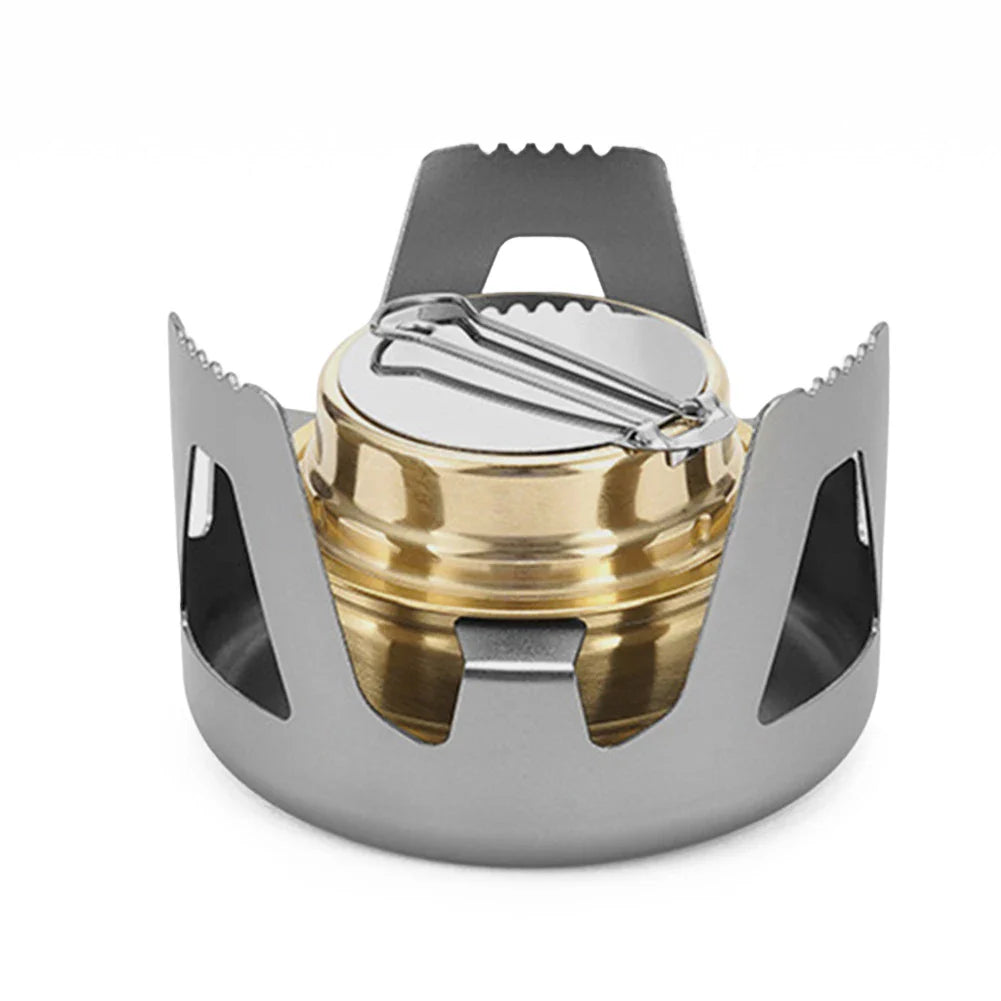 BowLift | Flamero Outdoor Spirit Stove | Adjustable Flame | 360° All-Around Combustion | Compact & Stable