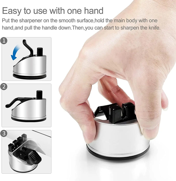 BowLift | Non-Slip Pocket Size Chef's Quick Knife Sharpener