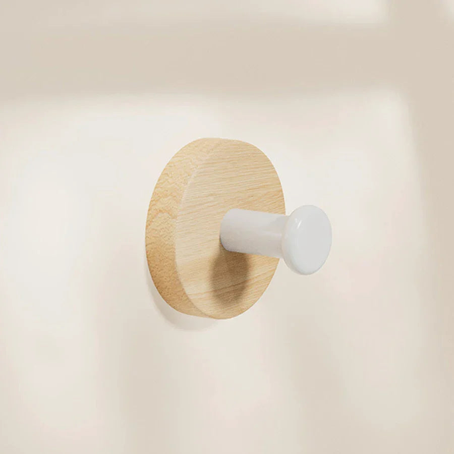 Clothes hanger made of walnut wood – Black or White | Decorative & Practical Bowlift