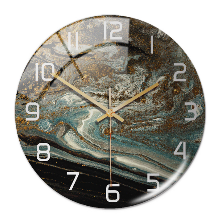 BowLift | Stylish Marble Wall Clock with Silent Mechanism