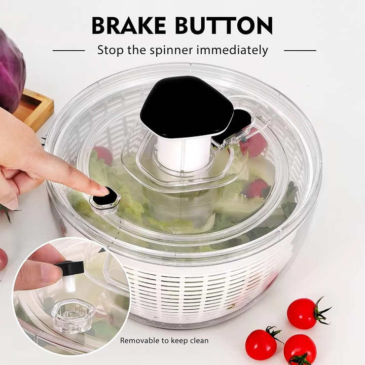 BowLift | 6.3 QT One-Handed Salad Spinner with Easy Press Drying System