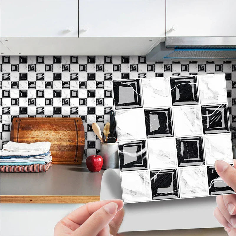 DecoMosaic 3D Mosaic Wall Tile Stickers Bowlift