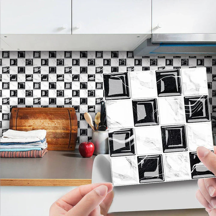 DecoMosaic 3D Mosaic Wall Tile Stickers Bowlift