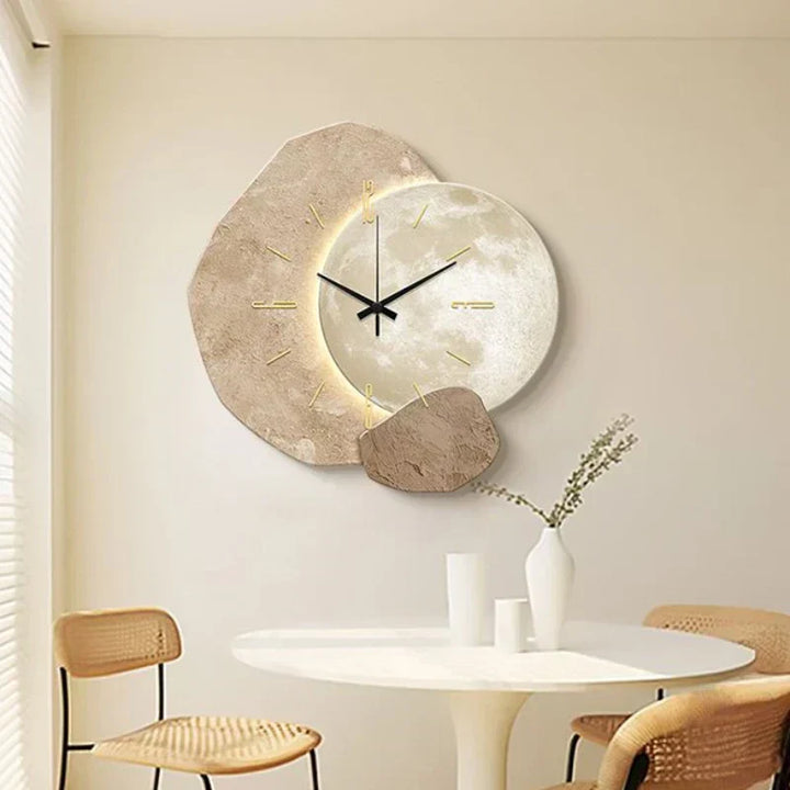 BowLift | Scandinavian Luxurious Wall Clock – Modern Design with Lighting