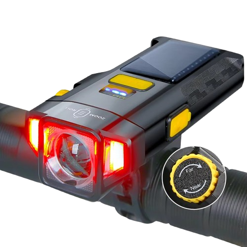 BowLift | High Brightness USB Rechargeable Bicycle Light with IPX5 Waterproof Rating and Adjustable Brightness for Night Biking