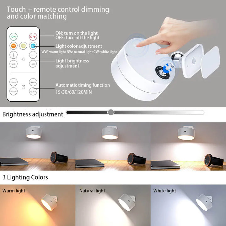 BowLift | USB Magnetic Touch and Remote Control Spotlight