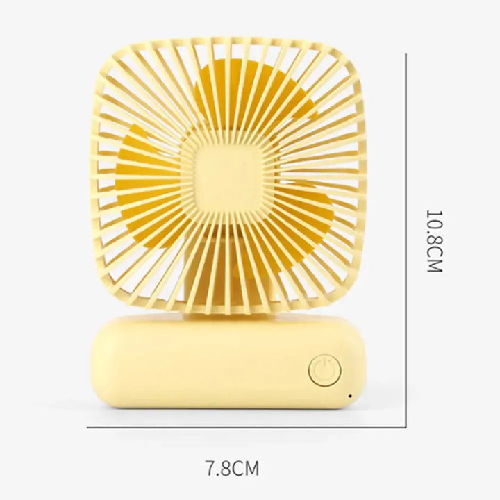 Mini Handheld USB Fan: Portable Three-Speed Cooling for Car, Home, Office, and Outdoor Use - Quiet and Simple Design | Bowlift