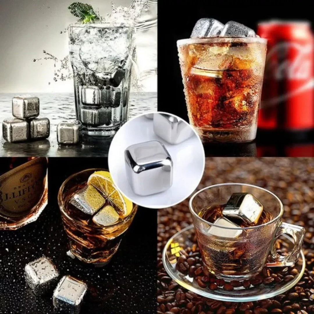 BowLift | Reusable Stainless Steel Ice Cubes