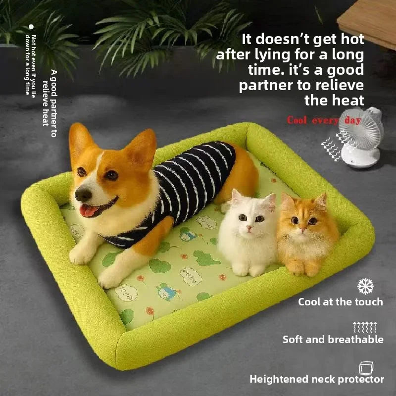 BowLift | Kühlmatte Pawlino ChillPad | Summer Mat for Dogs & Cats | Breathable & Fluffy | For Small to Large Pets