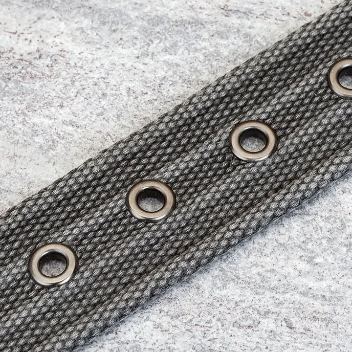 BowLift | Men’s Canvas Belt – Adjustable Casual Striped Waistband