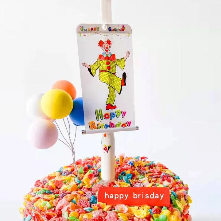 BowLift | Whimsy Clown Surprise Party Cake Candles