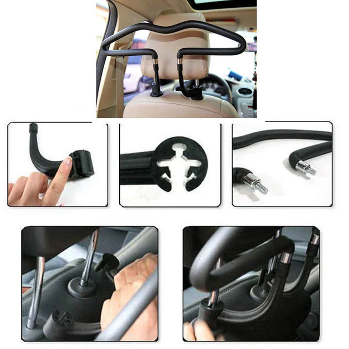 BowLift | Universal Travel Swivel Hook Headrest Clothes Hanger