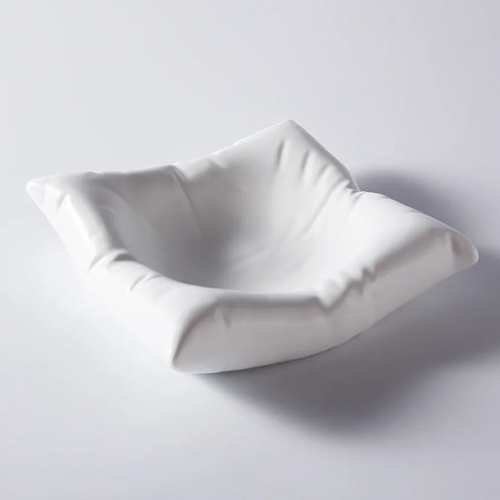 BowLift | Ceramic Artistic Pillow Shape Food Plate