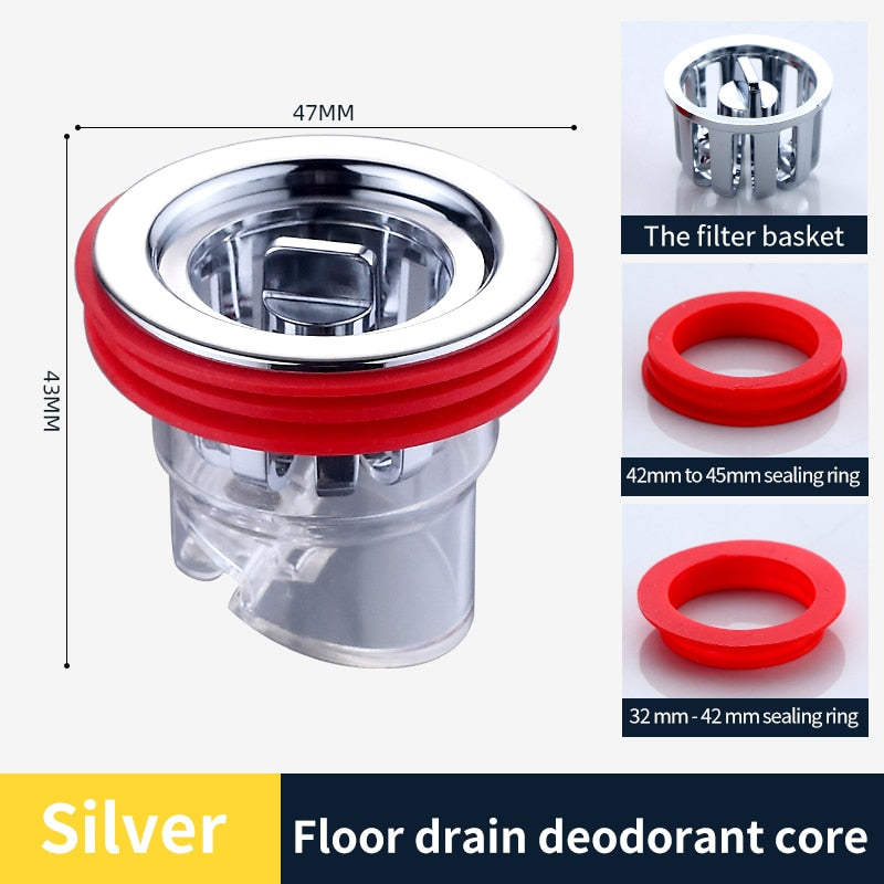 BowLift | Safe Bathroom Universal Anti Odor Drain Filter Plug