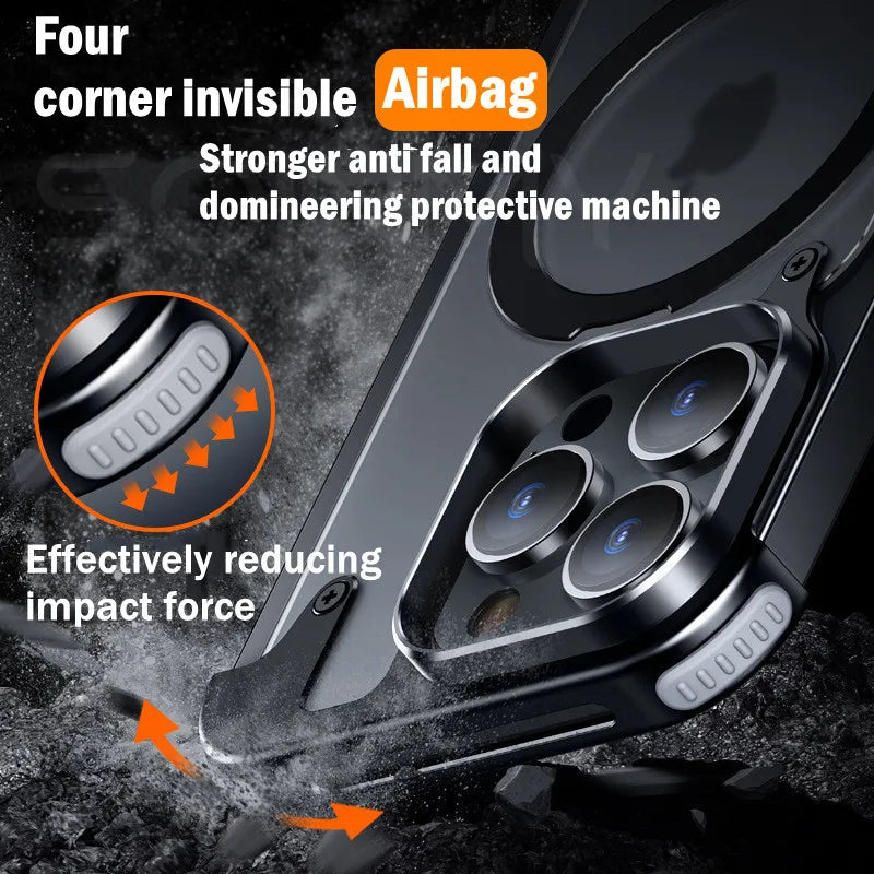 BowLift | Magnetic Shockproof Metal Bumper Magsafe iPhone Case