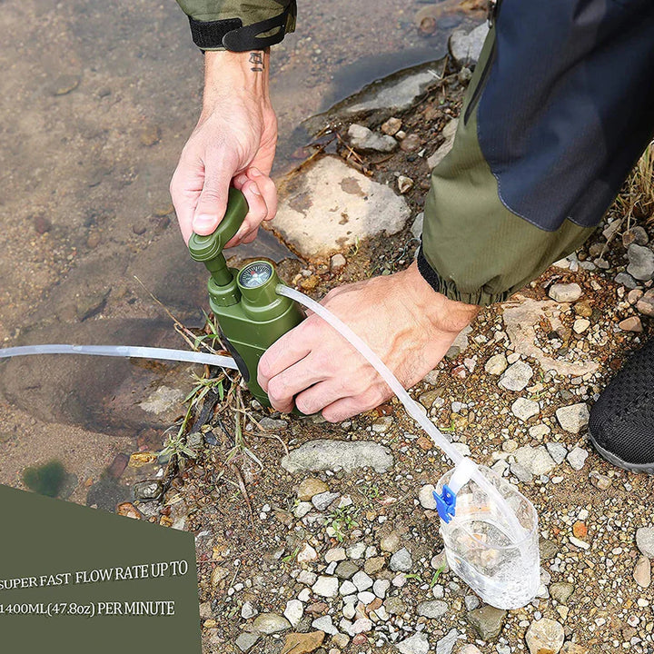 AquaSure - Hoogwaardig Outdoor Waterfilter voor Schoon Drinkwater Bowlift