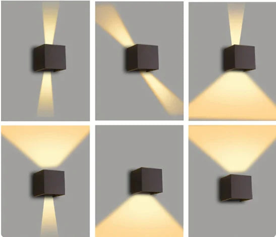 BowLift | Modern LED wall light in cube design
