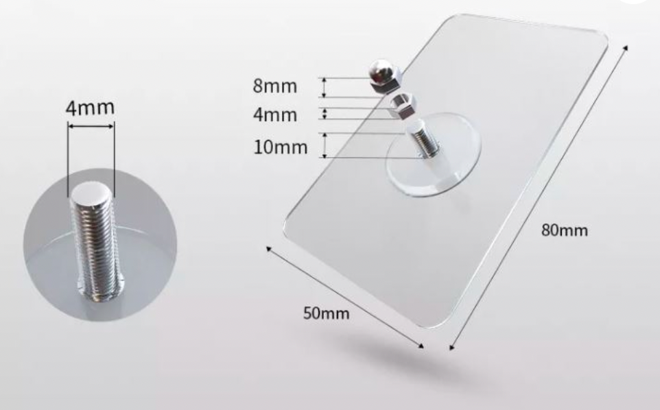 Self-adhesive nail | Load capacity of 10 kg | Suitable for all walls | Bowlift