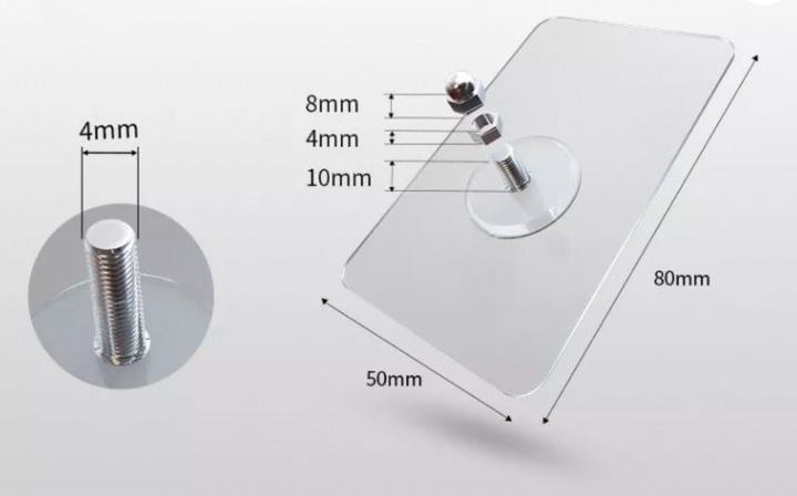 Self-adhesive nail | Load capacity of 10 kg | Suitable for all walls | Bowlift