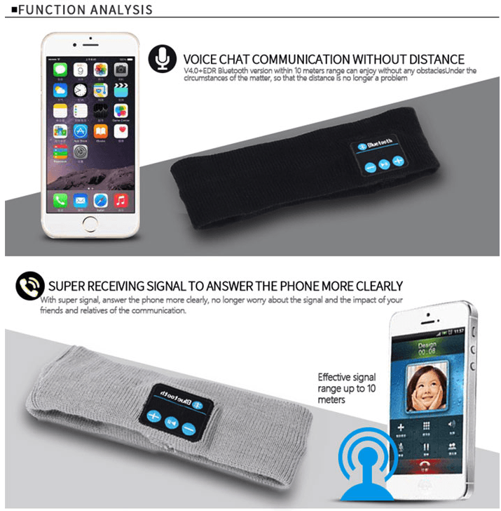 BowLift | Bluetooth Headband with Bluetooth Microphone and Earpiece