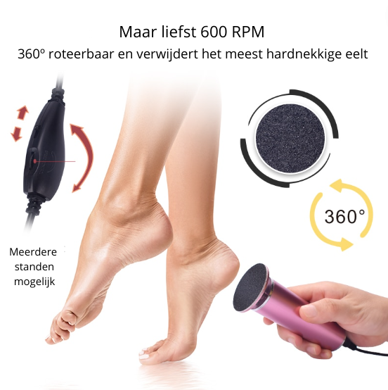 SmoothFeet – Luxe Elektrische Pedicure Vijl Bowlift