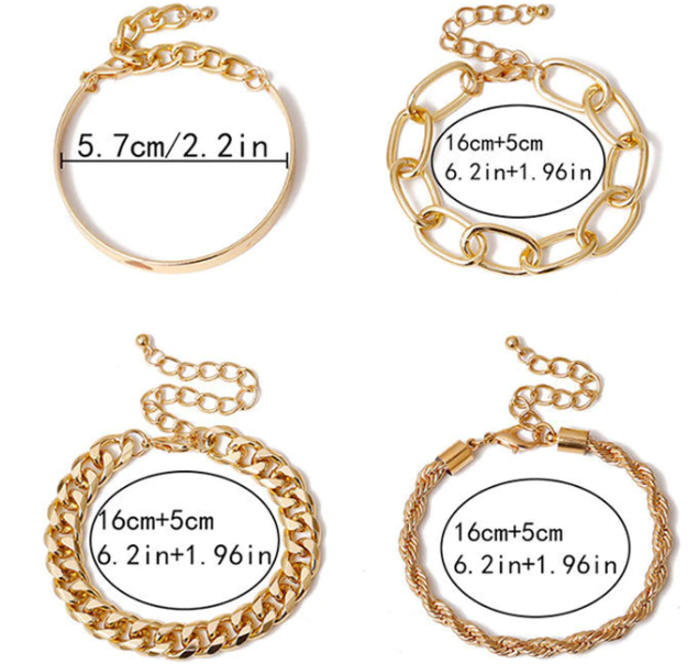 Enchanting Arm Candy | Stunning 4-Piece Bracelet Set Bowlift