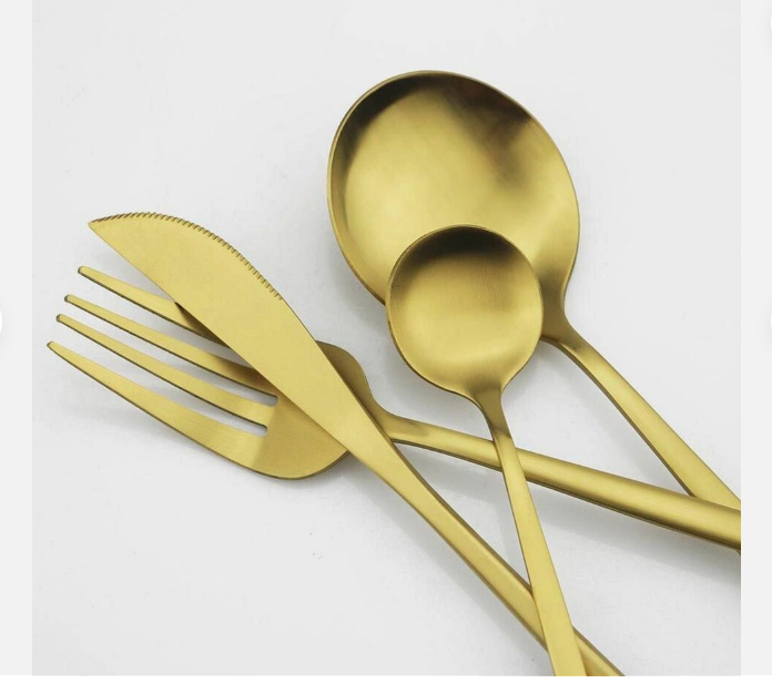 BowLift | Minimalist Luxury Cutlery Set – 20 pieces, Titanium & Stainless Steel