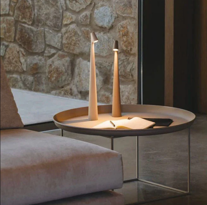 BowLift | At the desk LED Northern light - 3 intensities, wireless Scandinavian design