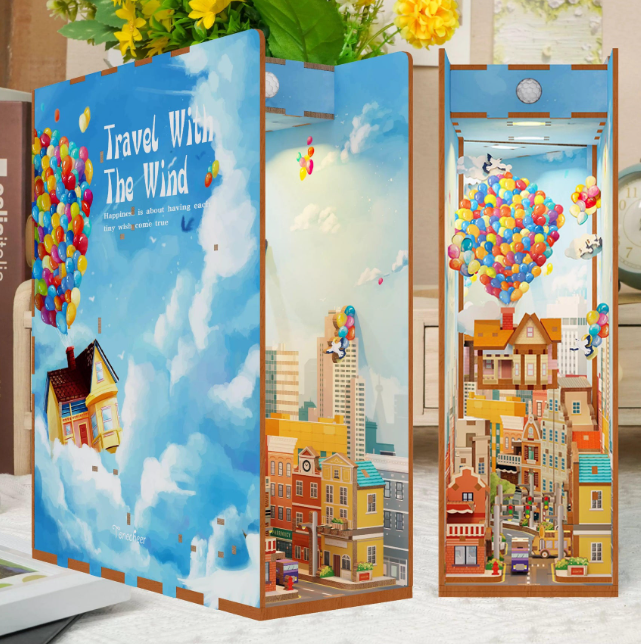 3D-Wood Puzzle DIY-Book Corner Kit | Bowlift