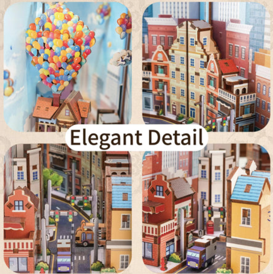 3D-Wood Puzzle DIY-Book Corner Kit | Bowlift