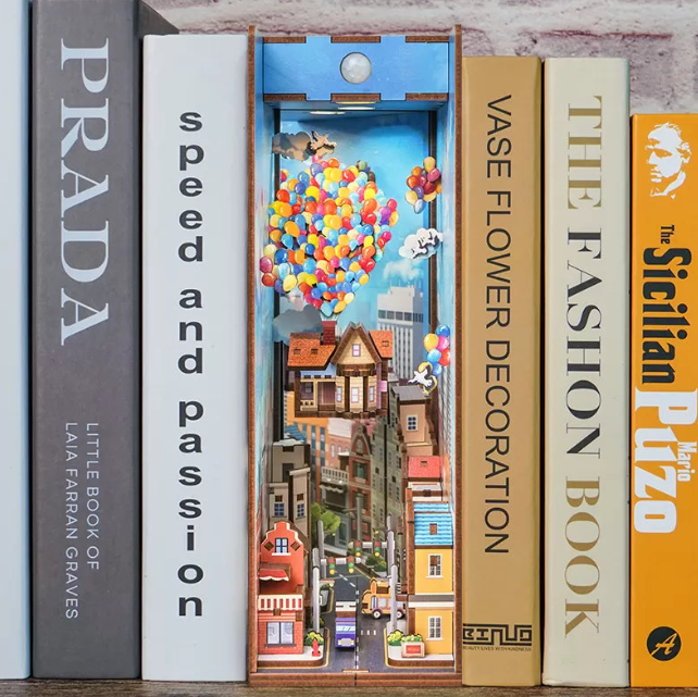 3D-Wood Puzzle DIY-Book Corner Kit | Bowlift