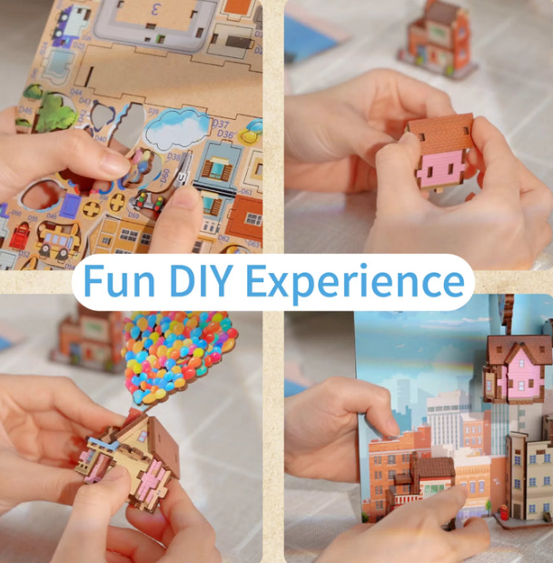 3D-Wood Puzzle DIY-Book Corner Kit | Bowlift