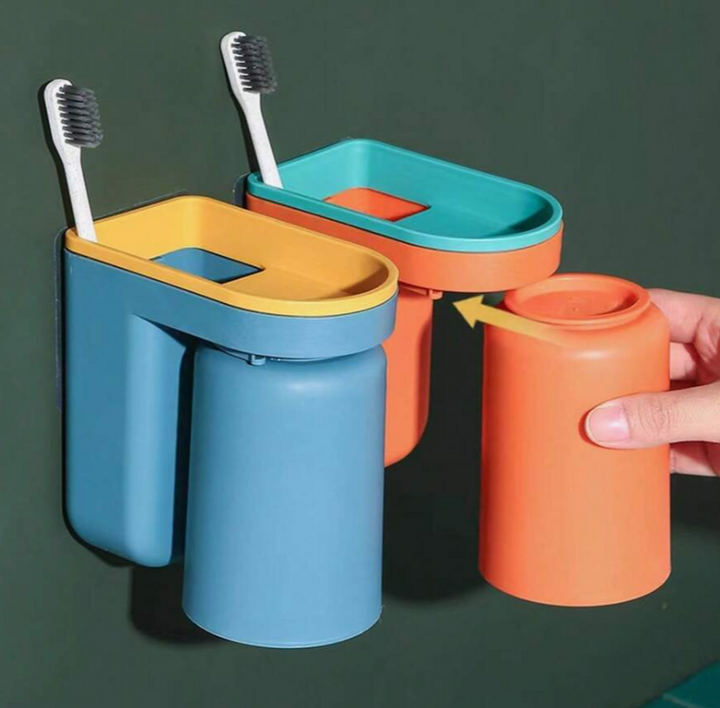 Adhesive toothbrush holder | Bowlift