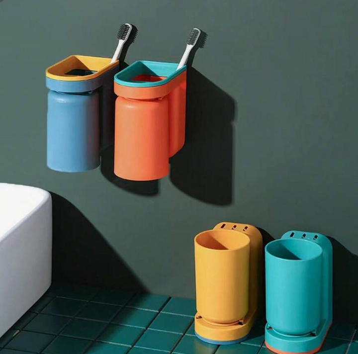 Adhesive toothbrush holder | Bowlift