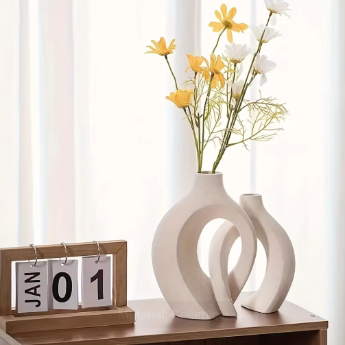 BowLift | Boho Ceramic Vase – Handmade Decorative Vase