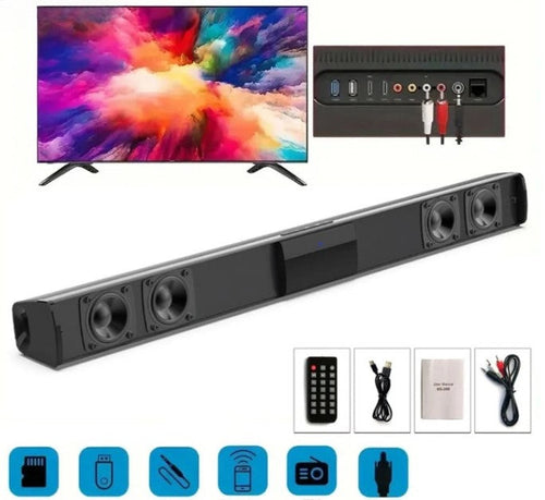 BowLift | Wireless Bluetooth Soundbar Stereo Speaker System with FM & USB – CineWave