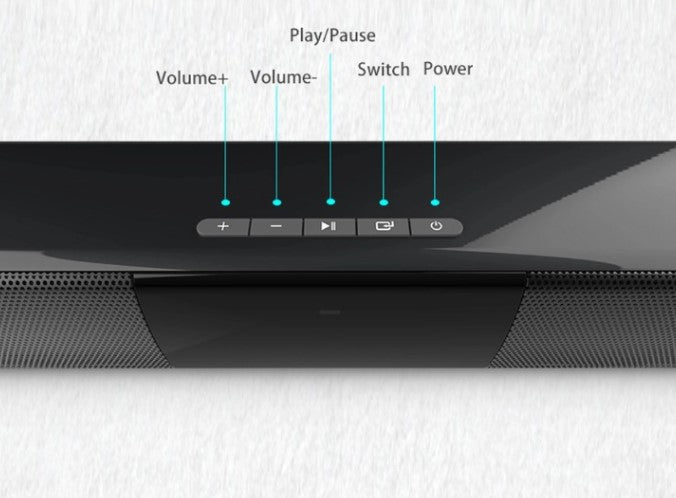 BowLift | Wireless Bluetooth Soundbar Stereo Speaker System with FM & USB – CineWave