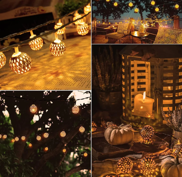 BowLift | Oriental Waterproof Solar String Lights