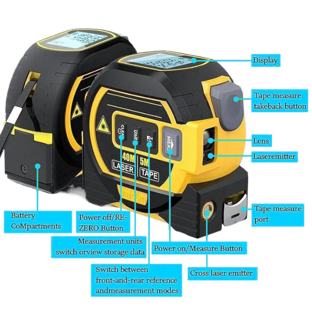ProMeasure | Digital Laser Tape Measure | Bowlift