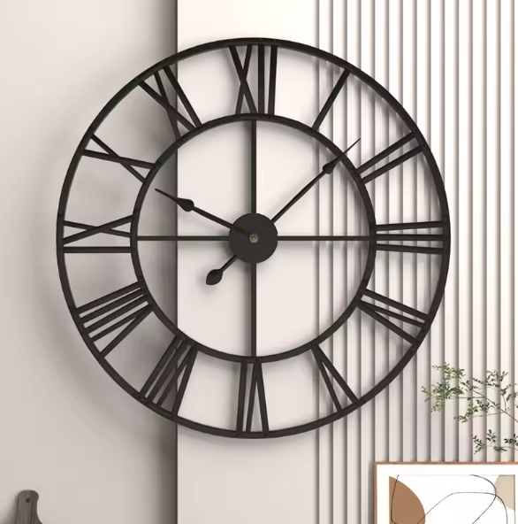 BowLift | ClassicTime | Quartz Wall Clock – 3D Design with Roman Numerals