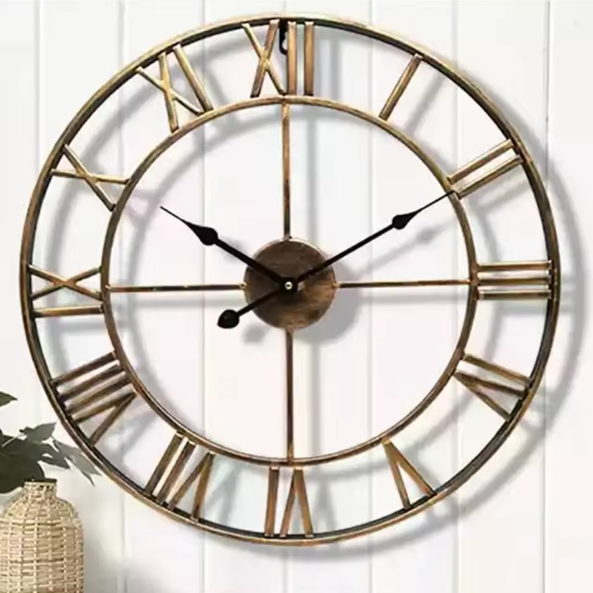 BowLift | ClassicTime | Quartz Wall Clock – 3D Design with Roman Numerals