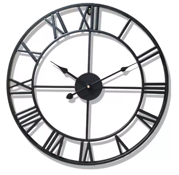 BowLift | ClassicTime | Quartz Wall Clock – 3D Design with Roman Numerals