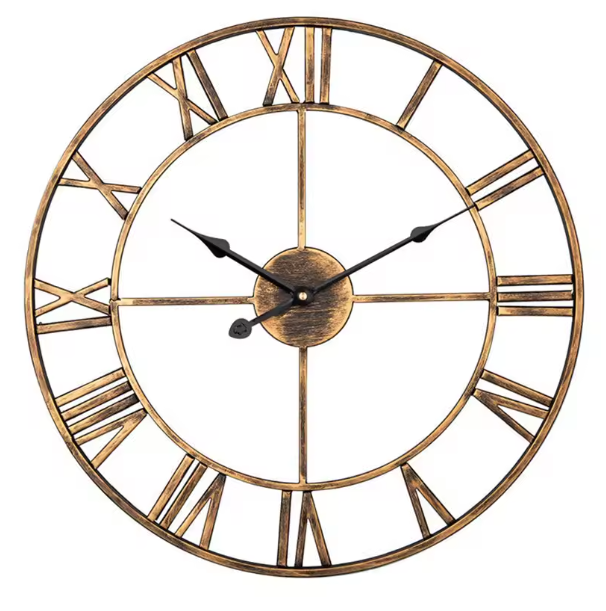 BowLift | ClassicTime | Quartz Wall Clock – 3D Design with Roman Numerals