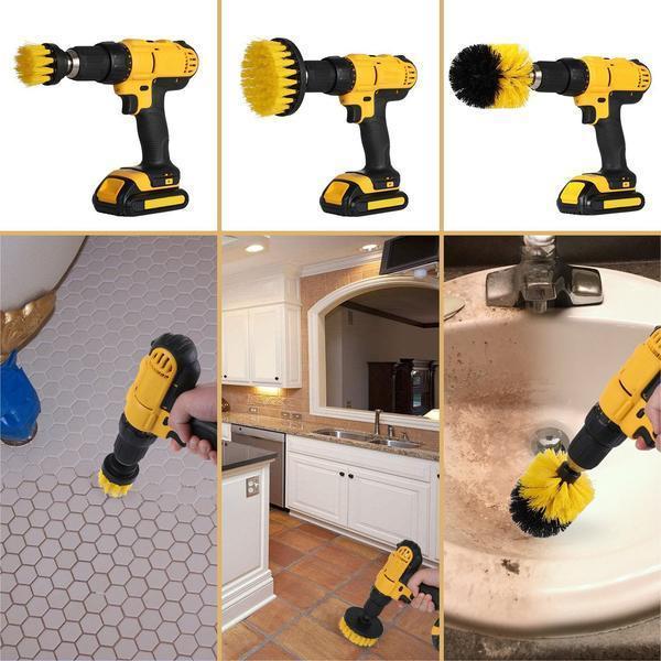 BowLift | Powerful 3 Pcs/Set Drill Scrubber Brush