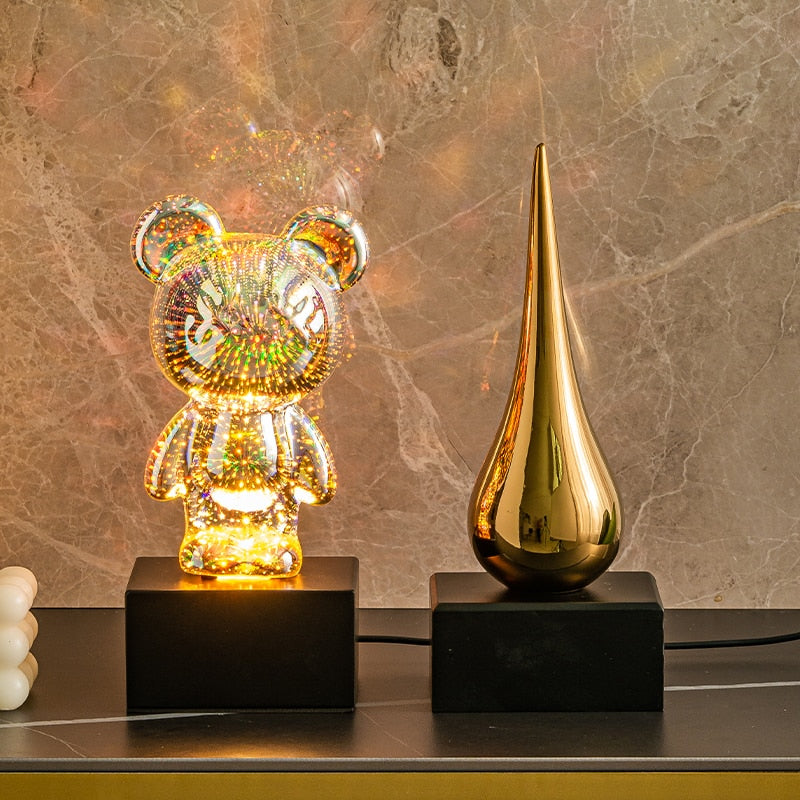 BowLift | LED Bear Fireworks Night Lamp