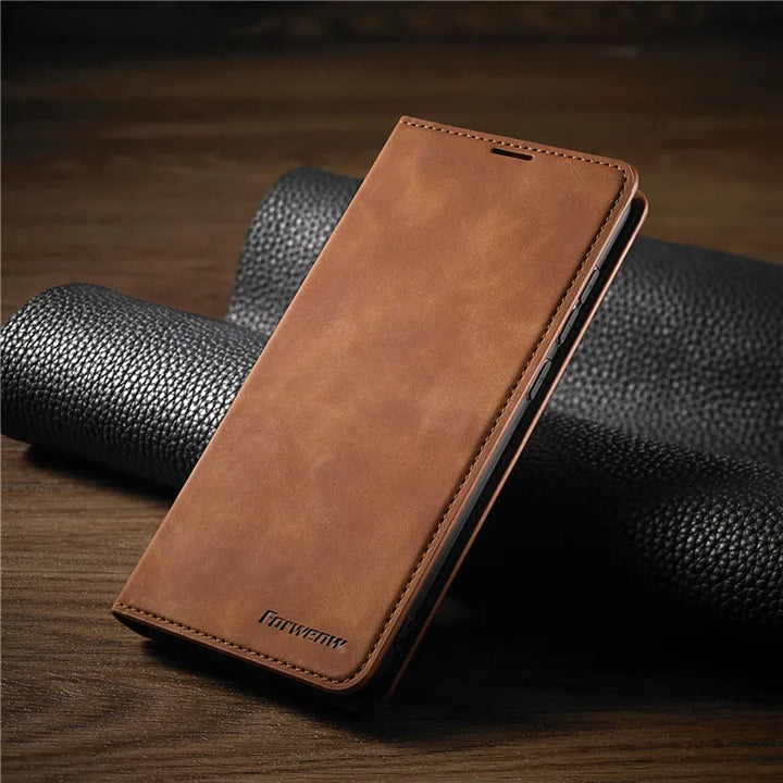 BowLift | iPhone Case: Magnetic Leather Bag for Stylish Protection