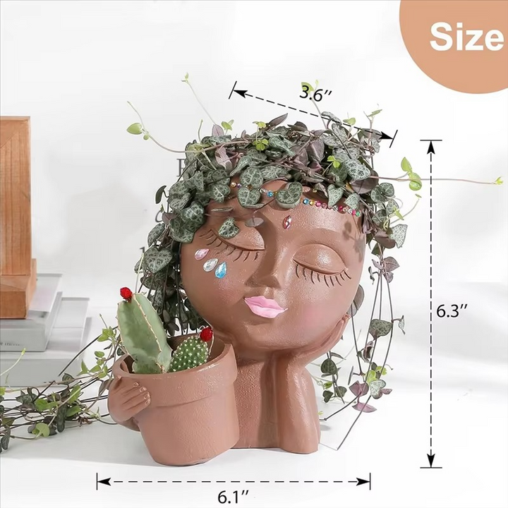BowLift | Chic Dual Face Head Planters for Indoor and Outdoor Use