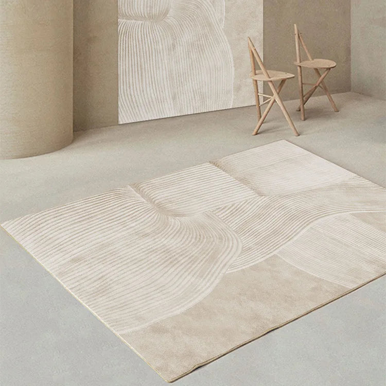 BowLift | Japanese Minimalistic Soft Rug Non-Slip High Pile Carpet Living and Bedroom