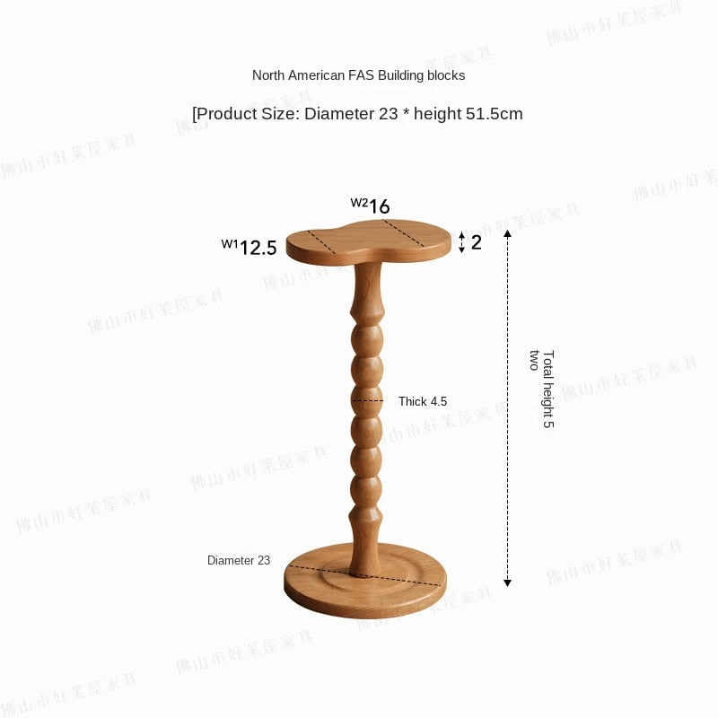 BowLift | Medieval Time Solid Wood Mini Coffee Table