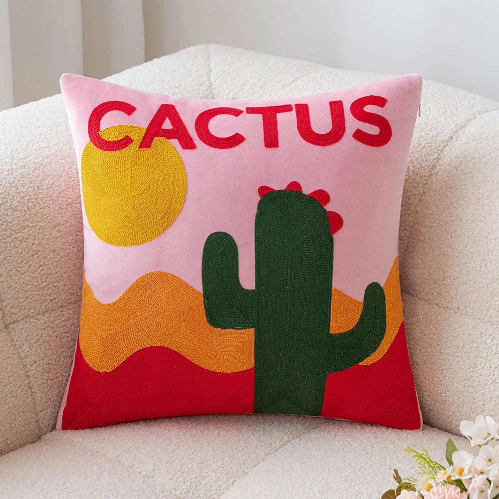 Fruit Embroidered Cushion Cover | Bowlift